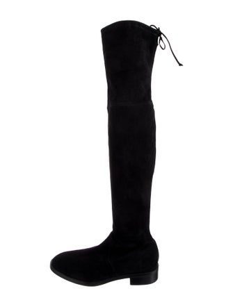 Stuart Weitzman Suede Lace-Up Boots