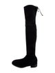 Stuart Weitzman Suede Lace-Up Boots