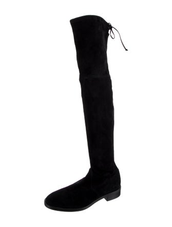 Stuart Weitzman Suede Lace-Up Boots