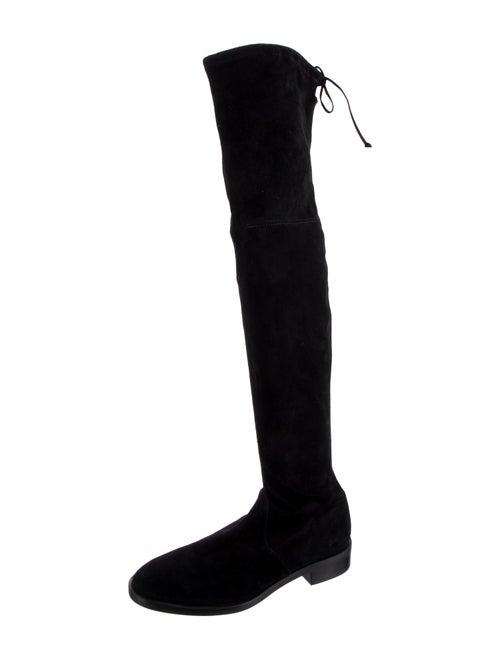 Stuart Weitzman Suede Lace-Up Boots