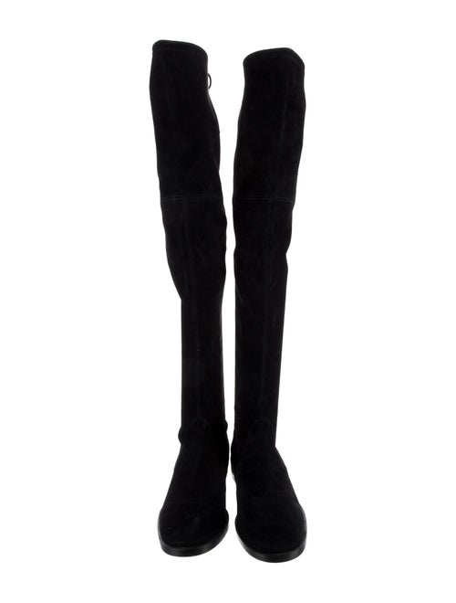 Stuart Weitzman Suede Lace-Up Boots