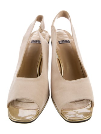 Stuart Weitzman Suede Slingback Pumps