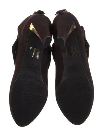 Stuart Weitzman Suede Lace-Up Boots