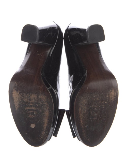 Stuart Weitzman Patent Leather Bow Accents Pumps