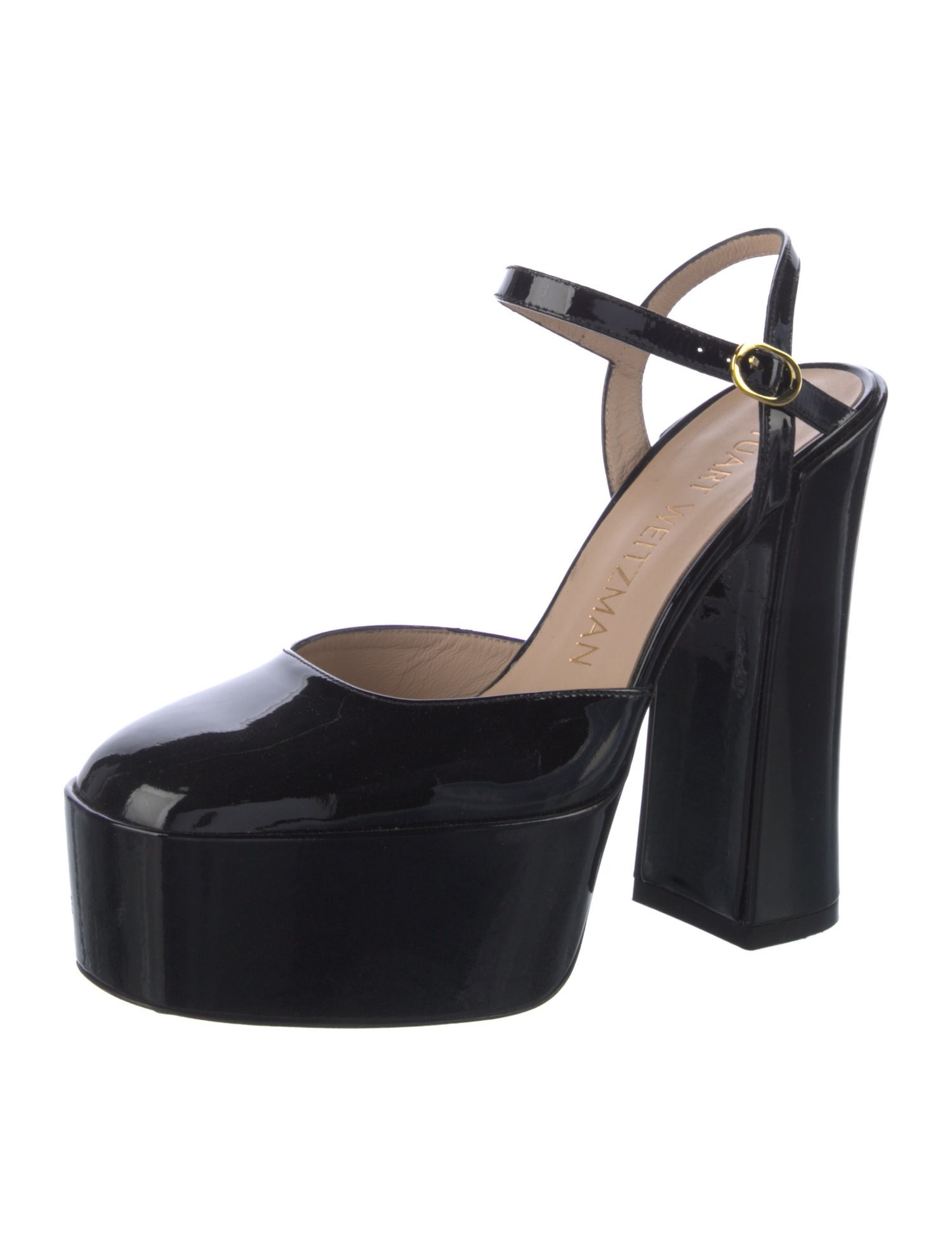 Stuart Weitzman Patent Leather Slingback Pumps