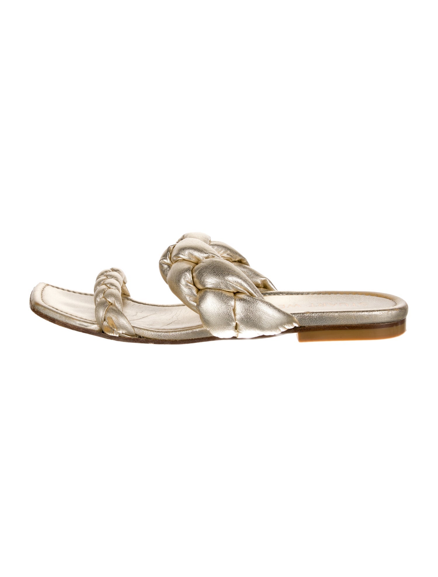 Stuart Weitzman Leather Slides
