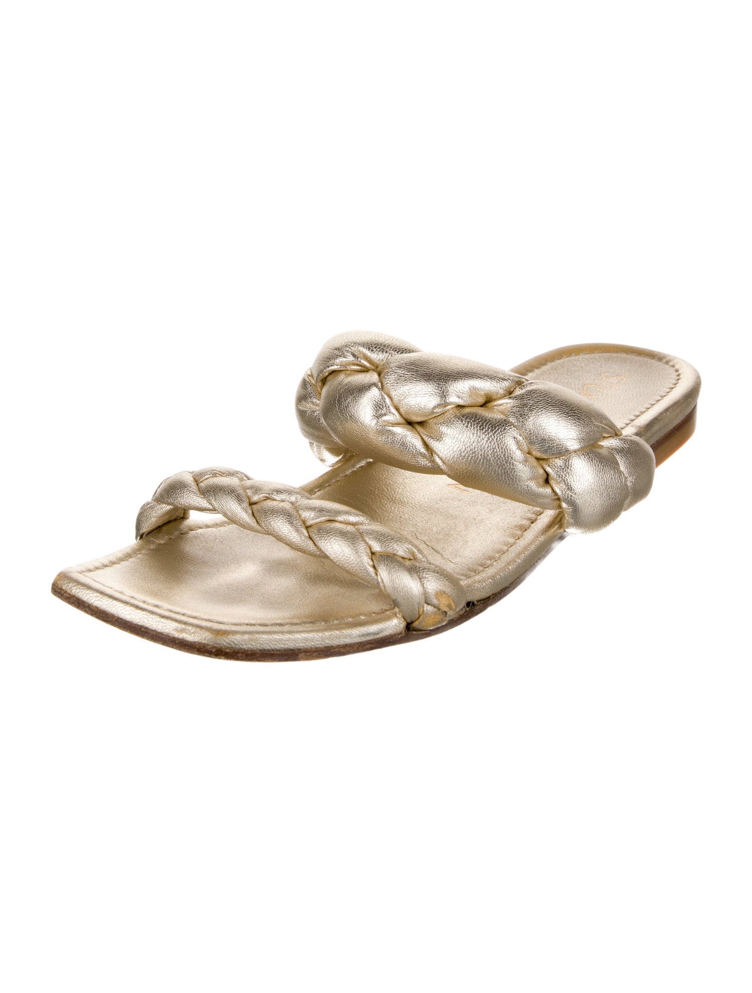 Stuart Weitzman Leather Slides
