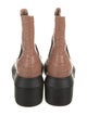 Stuart Weitzman Embossed Leather Printed Chelsea Boots