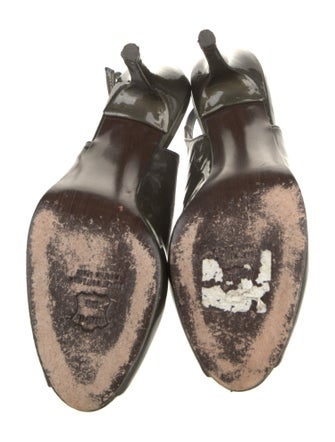 Stuart Weitzman Patent Leather Slingback Pumps