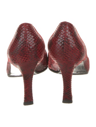 Stuart Weitzman Leather Animal Print Pumps