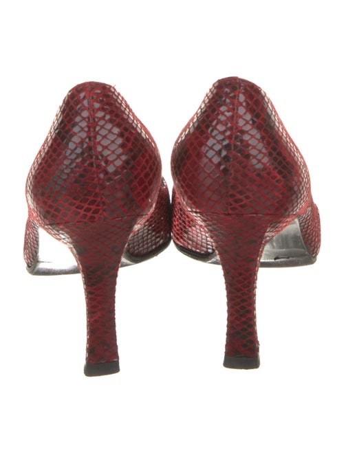 Stuart Weitzman Leather Animal Print Pumps