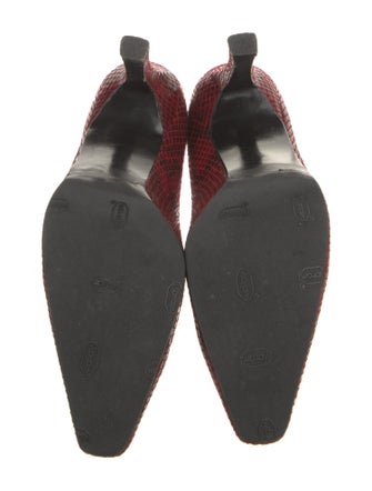 Stuart Weitzman Leather Animal Print Pumps