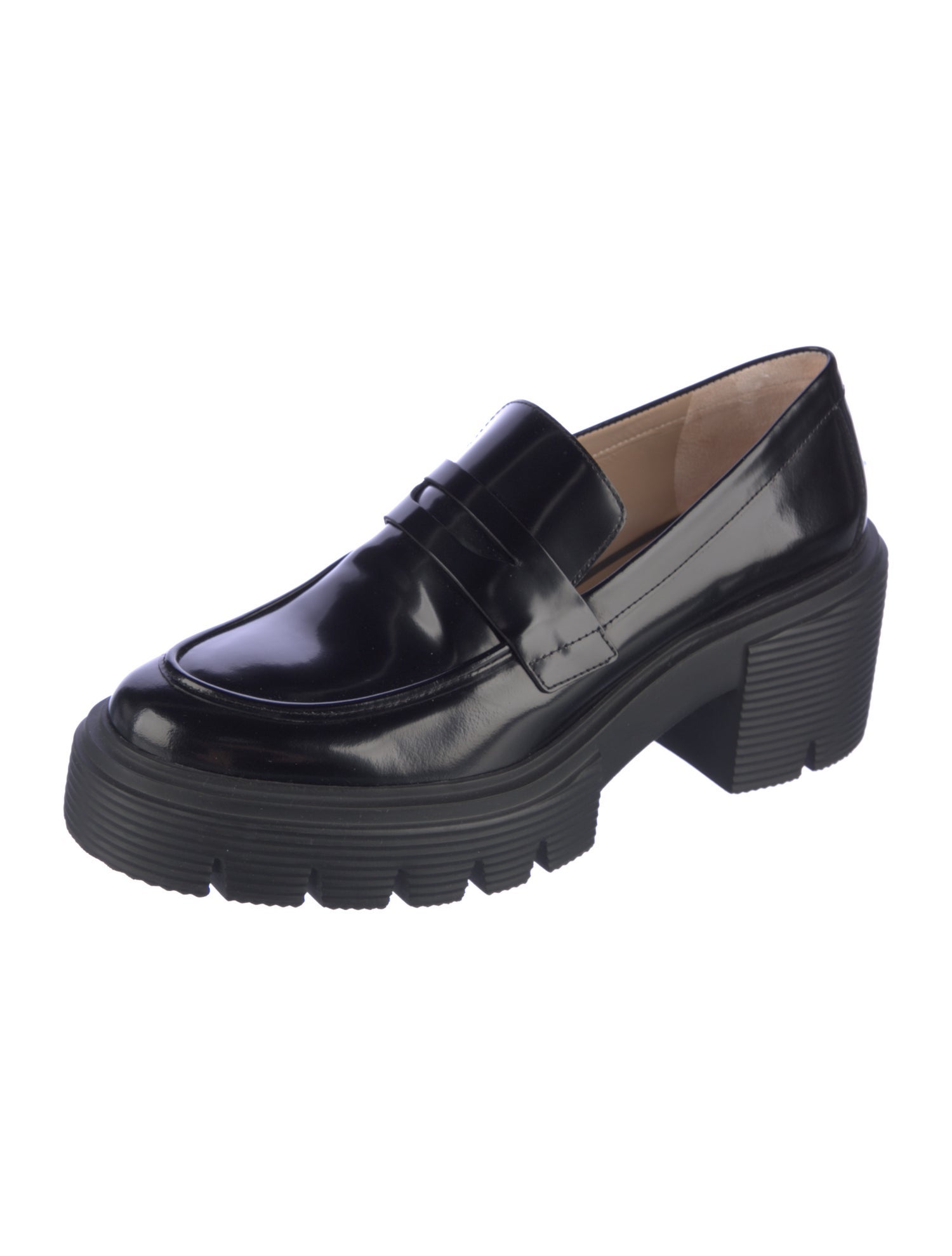 Stuart Weitzman Patent Leather Loafers