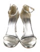Stuart Weitzman Patent Leather Leather Trim Embellishment Sandals