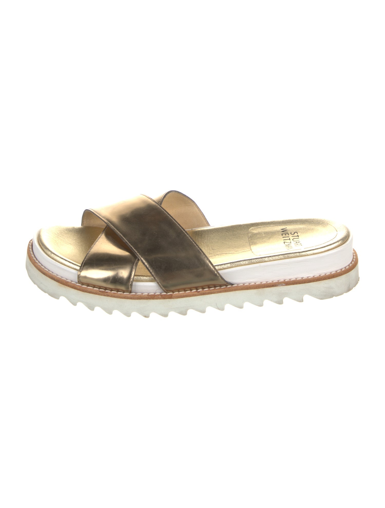 Stuart Weitzman Leather Slides