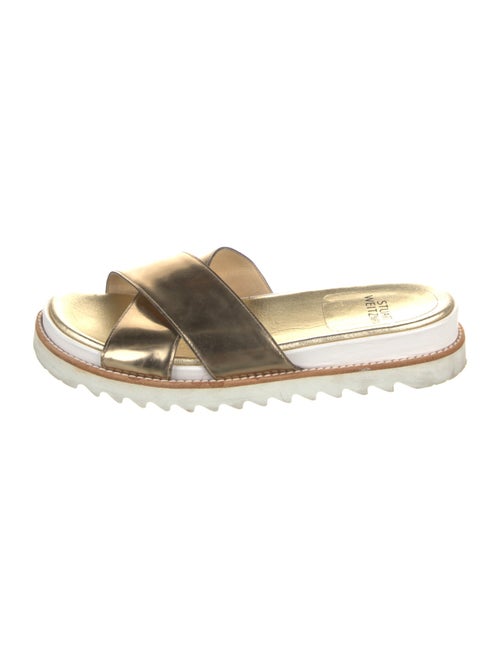 Stuart Weitzman Leather Slides