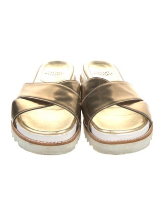 Stuart Weitzman Leather Slides