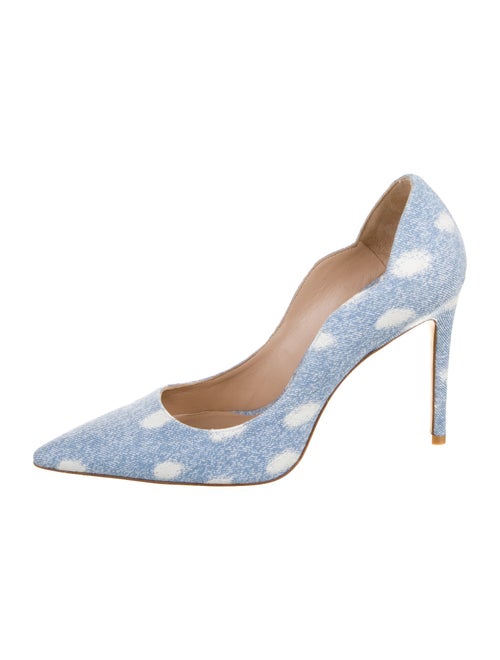 Stuart Weitzman Denim Printed Pumps