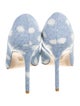 Stuart Weitzman Denim Printed Pumps