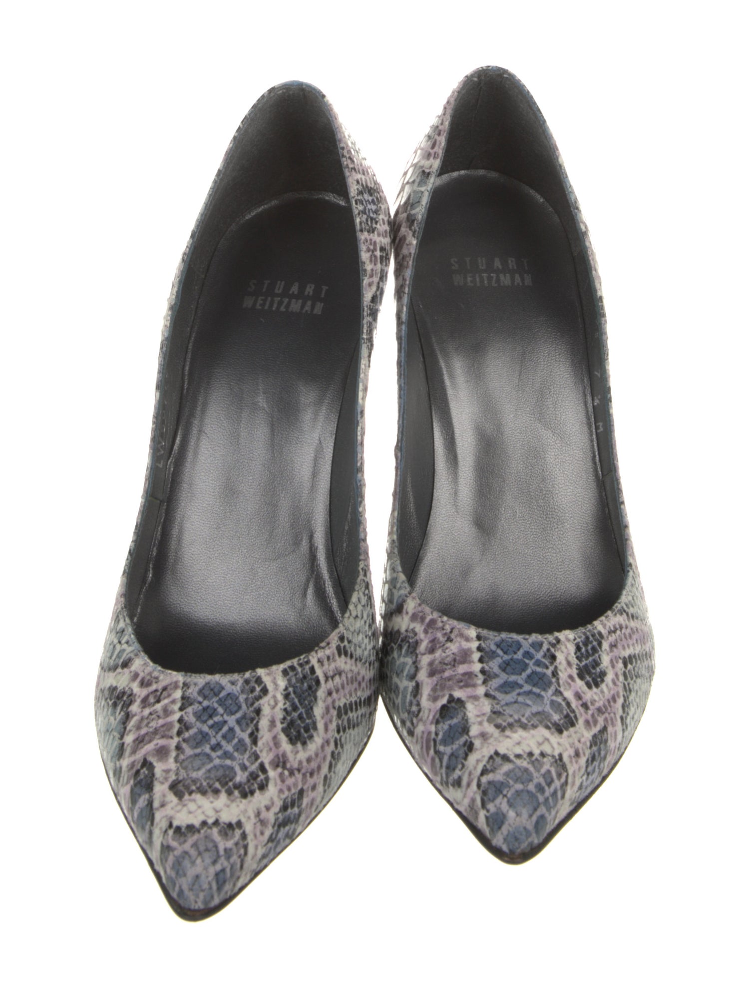 Stuart Weitzman Leather Animal Print Pumps
