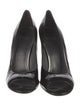 Stuart Weitzman Patent Leather Cutout Accent Pumps