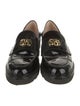 Stuart Weitzman Patent Leather Tassel Accents Loafers