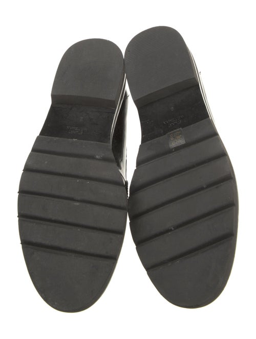 Stuart Weitzman Patent Leather Tassel Accents Loafers