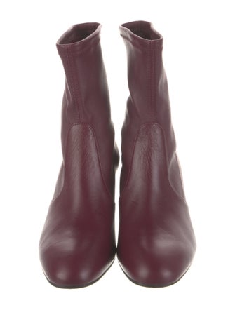 Stuart Weitzman Leather Sock Boots