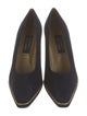 Stuart Weitzman Suede Leather Trim Embellishment Pumps
