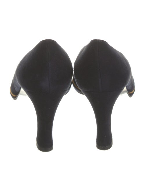 Stuart Weitzman Suede Leather Trim Embellishment Pumps