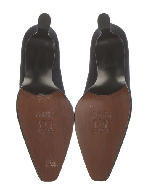 Stuart Weitzman Suede Leather Trim Embellishment Pumps