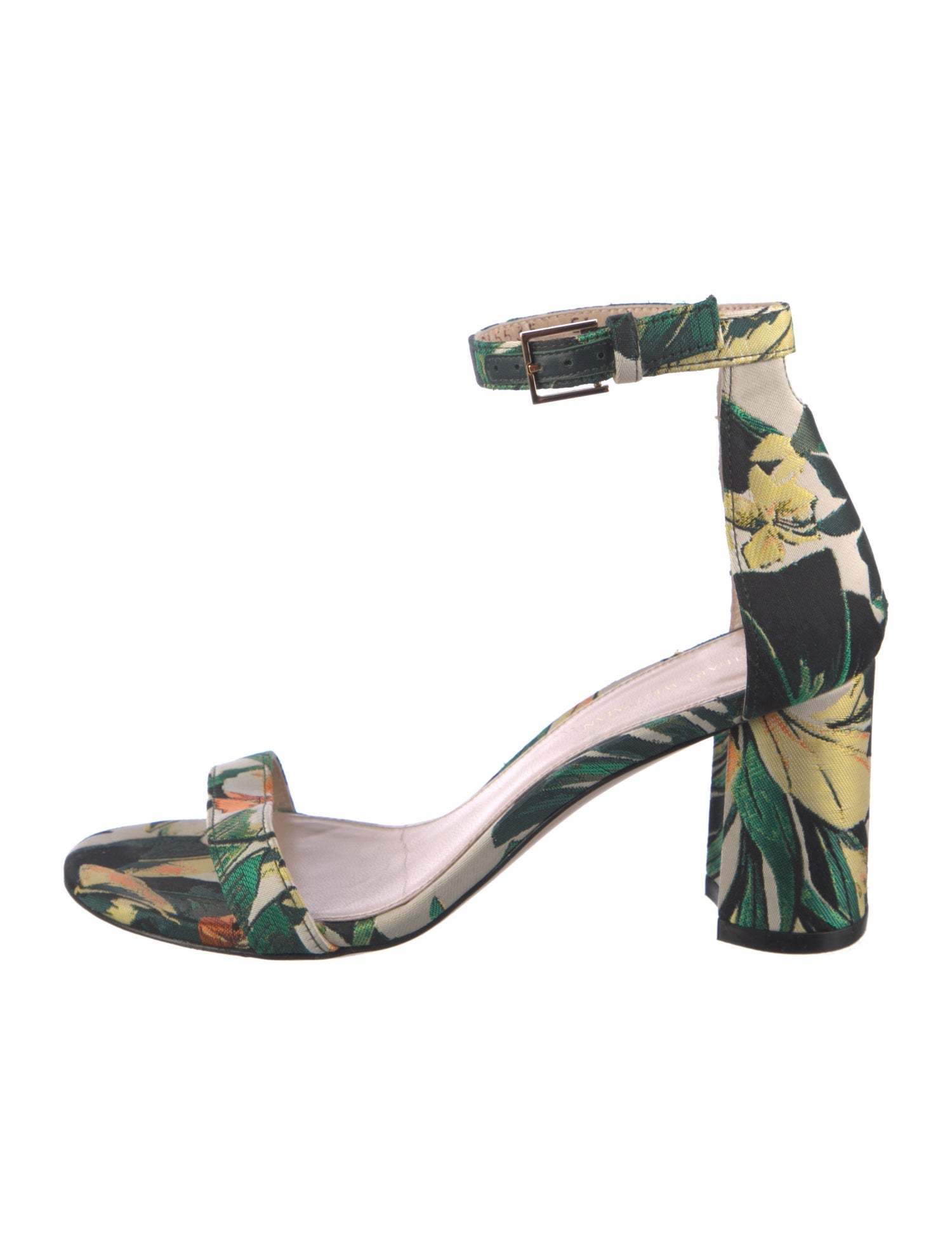 Stuart Weitzman Floral Print Sandals