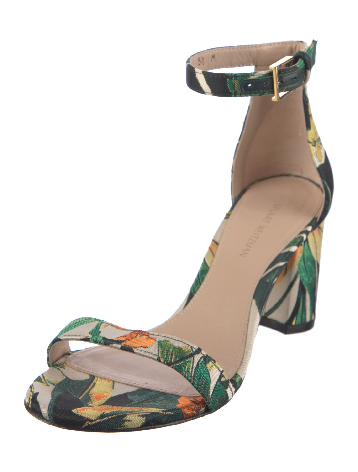 Stuart Weitzman Floral Print Sandals