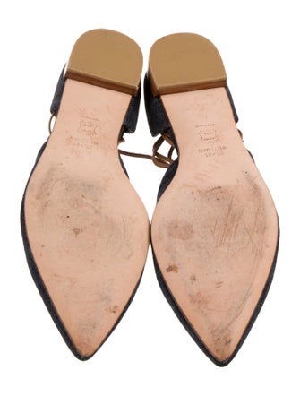 Stuart Weitzman Denim D'Orsay Flats