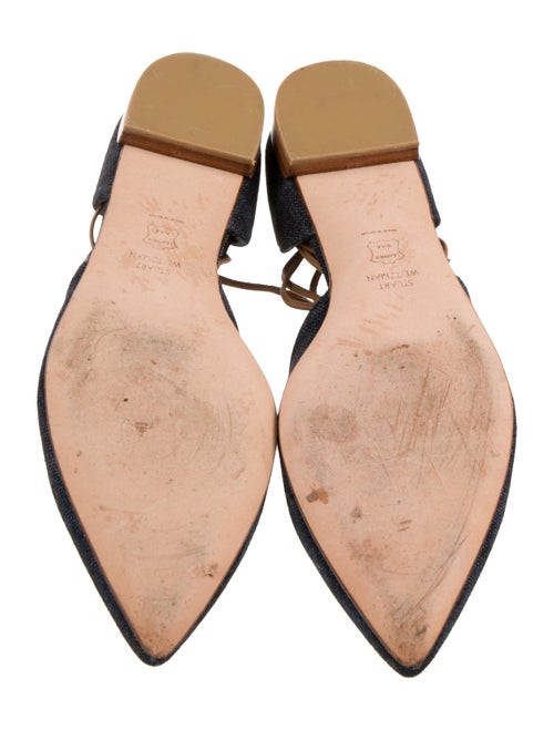 Stuart Weitzman Denim D'Orsay Flats