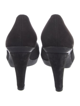 Stuart Weitzman Suede D'Orsay Pumps