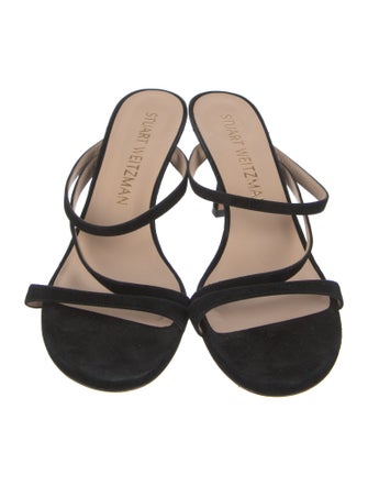 Stuart Weitzman Suede Slides