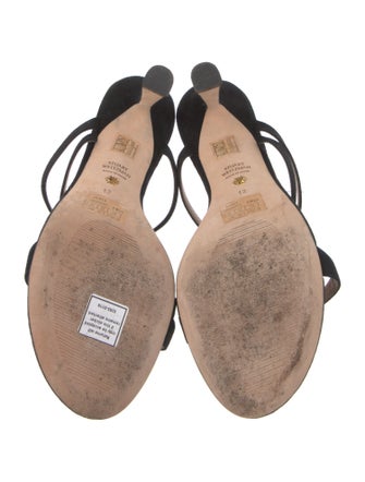 Stuart Weitzman Suede Slides