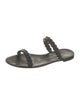 Stuart Weitzman Rubber Braided Accents Slides