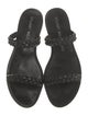 Stuart Weitzman Rubber Braided Accents Slides