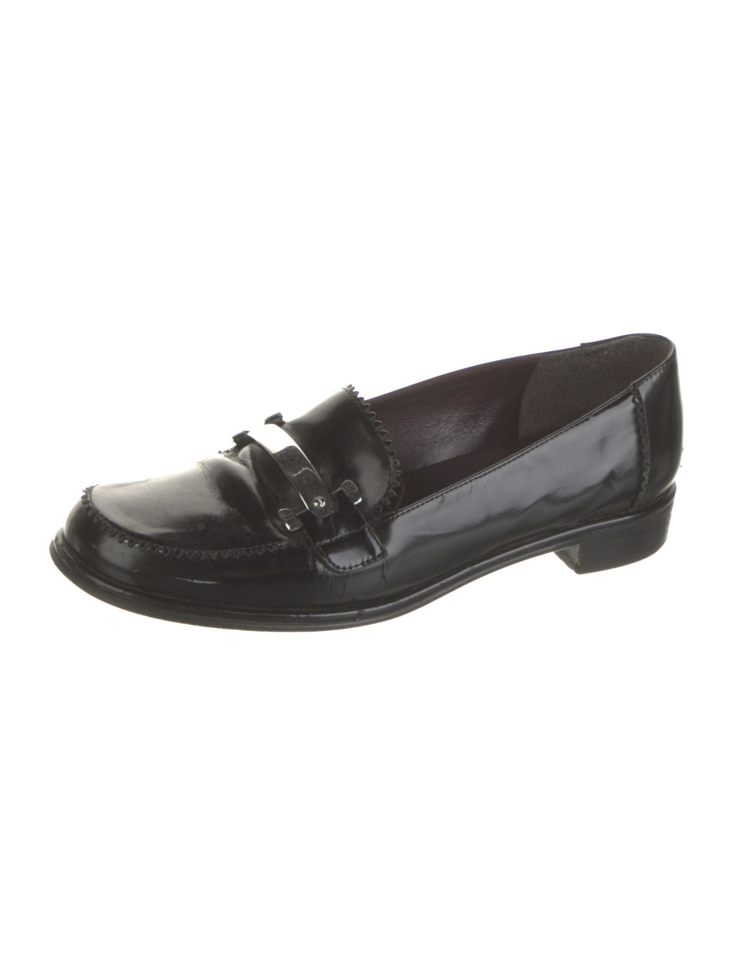 Stuart Weitzman Patent Leather Loafers