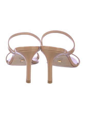 Stuart Weitzman Patent Leather Slides