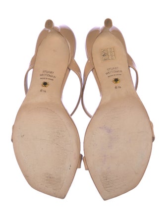 Stuart Weitzman Patent Leather Slides