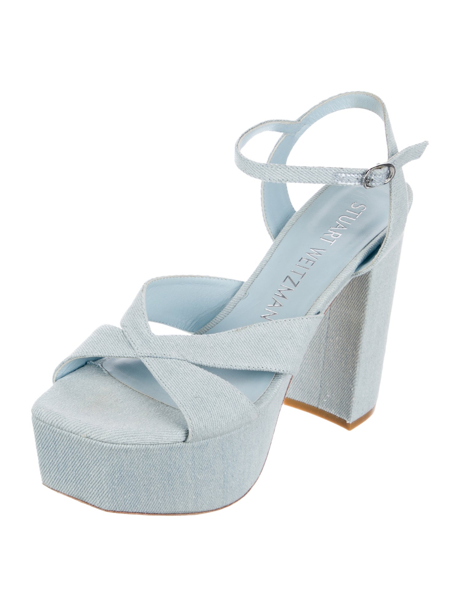 Stuart Weitzman Denim Sandals