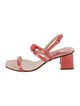 Stuart Weitzman Patent Leather Slingback Sandals