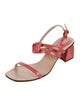 Stuart Weitzman Patent Leather Slingback Sandals