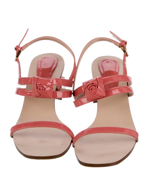 Stuart Weitzman Patent Leather Slingback Sandals