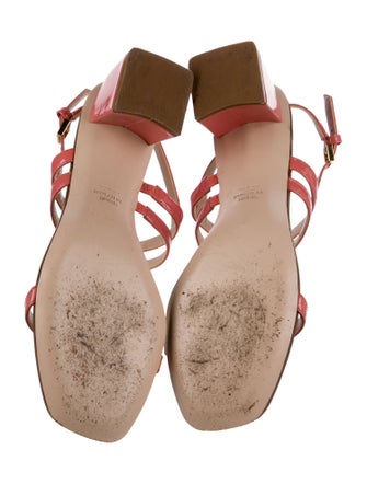 Stuart Weitzman Patent Leather Slingback Sandals