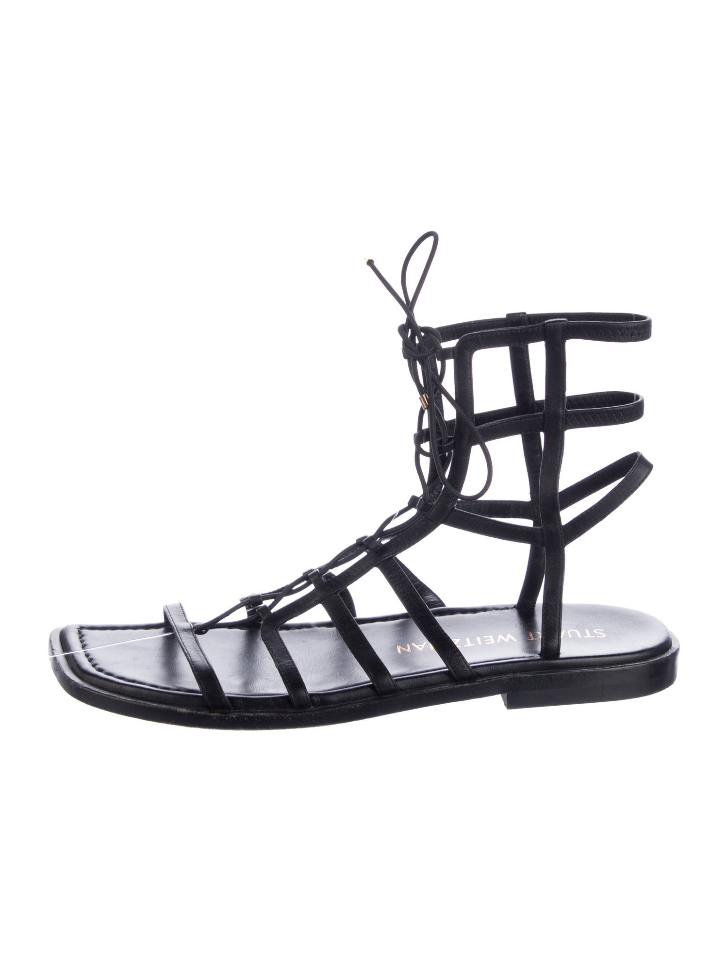 Stuart Weitzman Leather Gladiator Sandals
