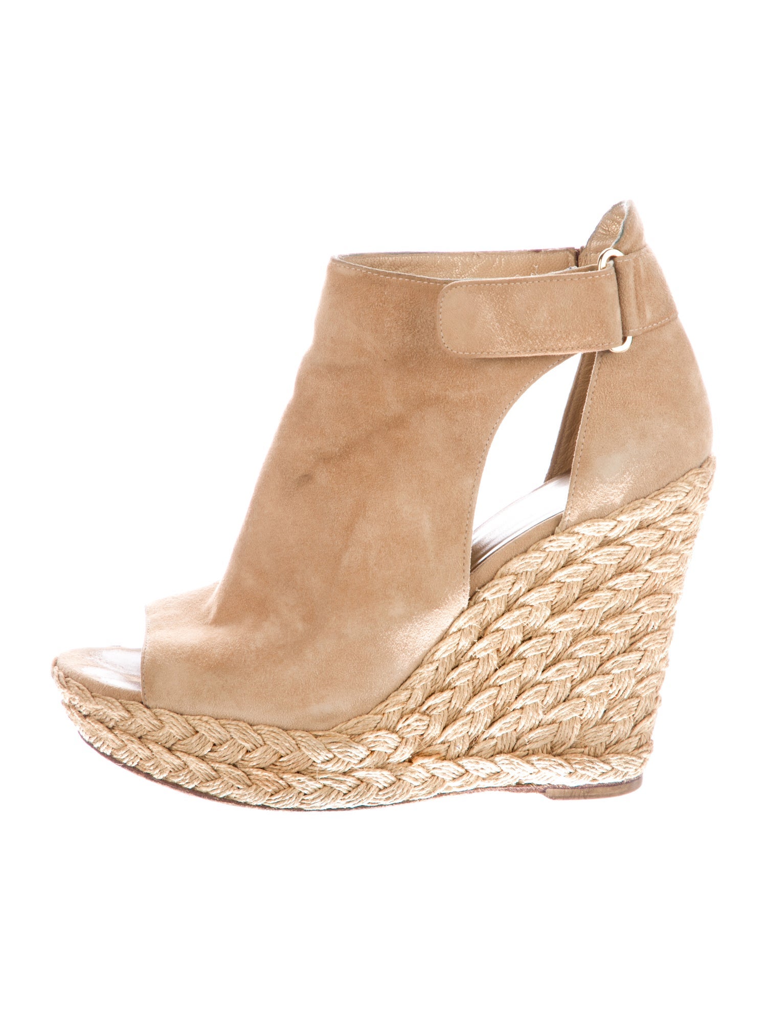 Stuart Weitzman Suede T-Strap Pumps